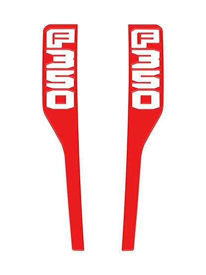 Front Fender Emblem Overlays Fits 2023-2026 Ford Super Duty