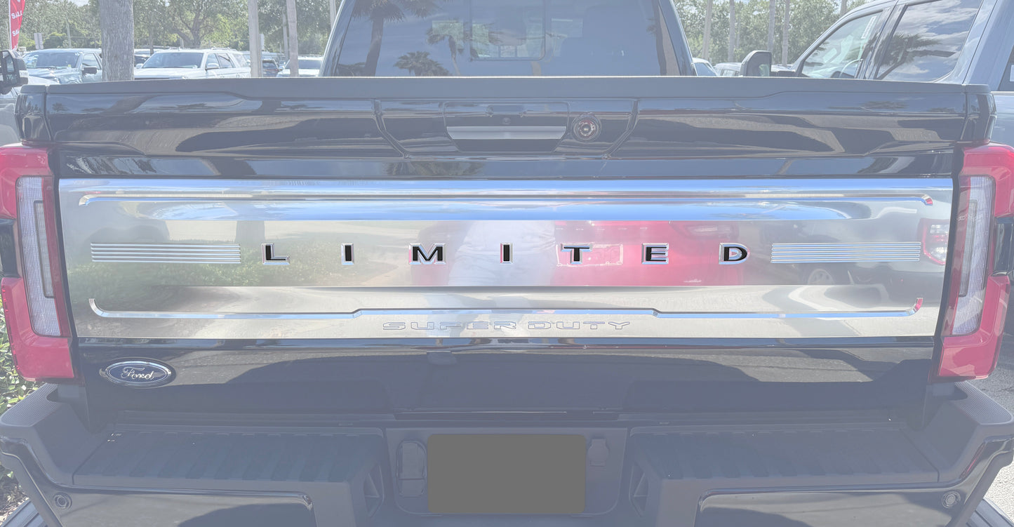 Limited Tailgate Letter Overlays Fits 2023-2026 Ford Super Duty Limited