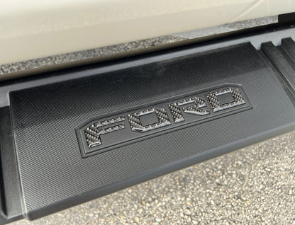 Running Board Letters Fits 2023-2026 Ford Super Duty & F-150 Crew Cab