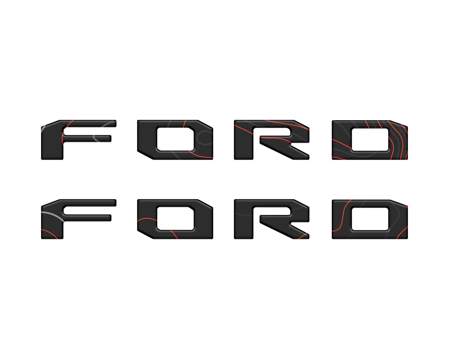 Running Board Letters Fits 2023-2026 Ford Super Duty & F-150 Crew Cab