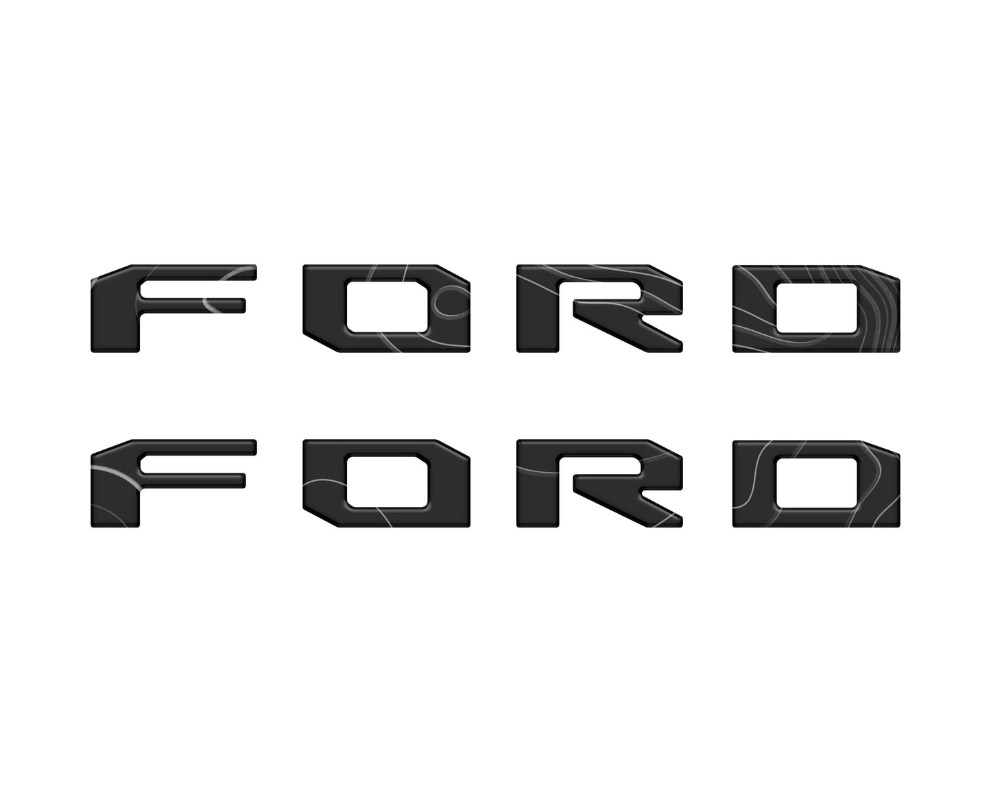 Running Board Letters Fits 2023-2026 Ford Super Duty & F-150 Crew Cab