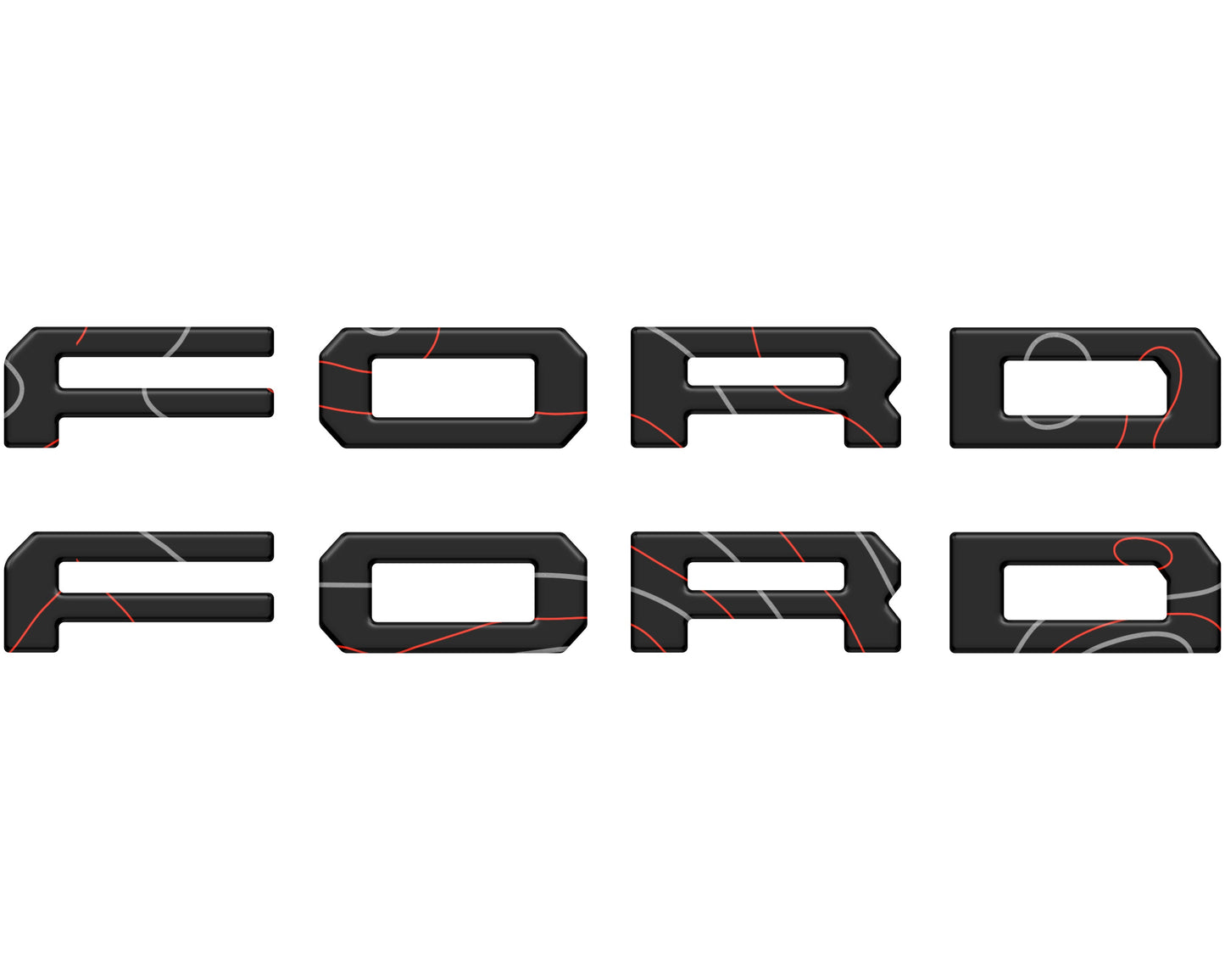 Running Board Letters Fits 2023-2026 Ford Super Duty & F-150 Crew Cab