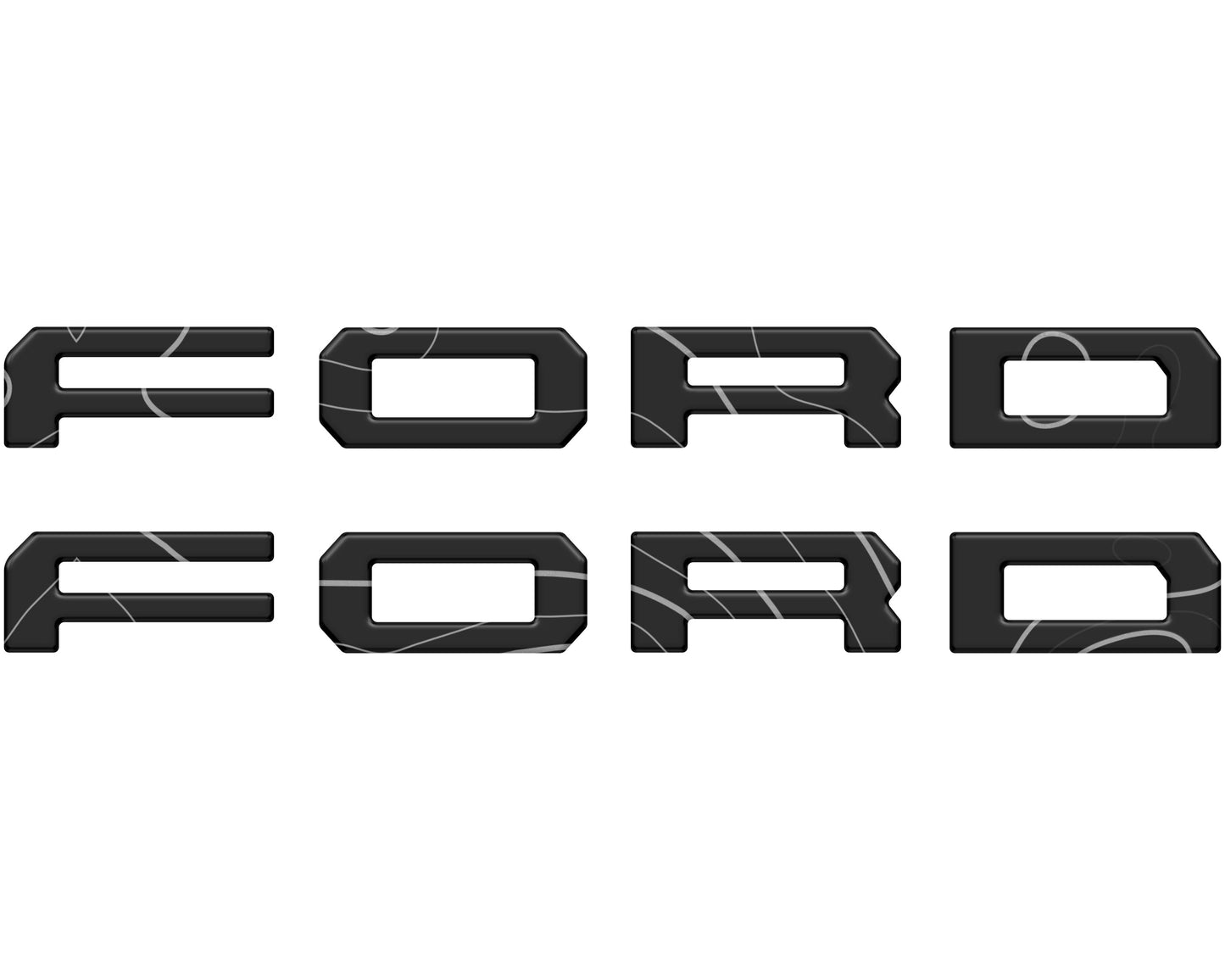 Running Board Letters Fits 2023-2026 Ford Super Duty & F-150 Crew Cab