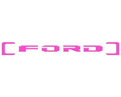 Upper Glove Box Letter Overlays Fits 2023-2026 Ford Super Duty