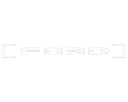 Upper Glove Box Letter Overlays Fits 2023-2026 Ford Super Duty