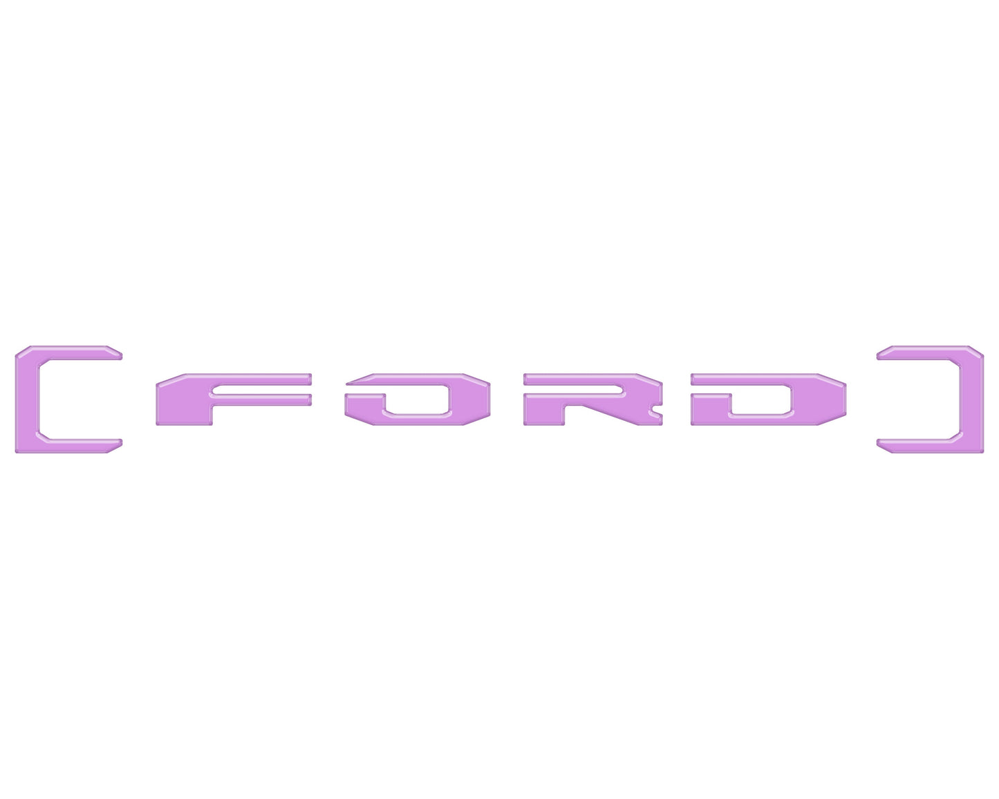 Upper Glove Box Letter Overlays Fits 2023-2026 Ford Super Duty