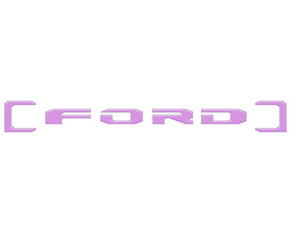 Upper Glove Box Letter Overlays Fits 2023-2026 Ford Super Duty