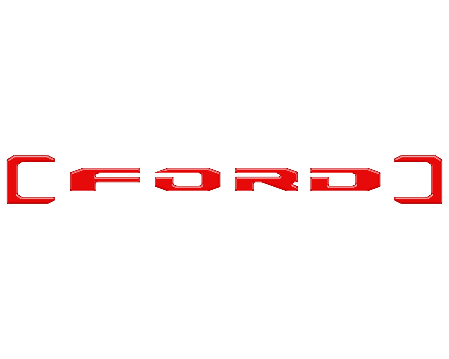 Upper Glove Box Letter Overlays Fits 2023-2026 Ford Super Duty