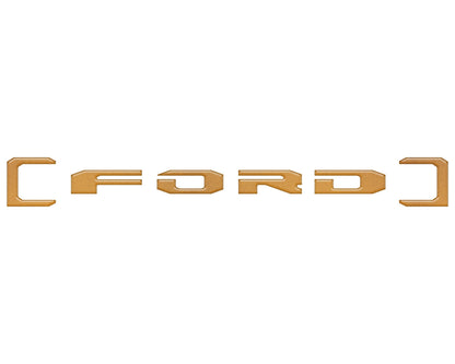 Upper Glove Box Letter Overlays Fits 2023-2026 Ford Super Duty