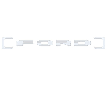 Upper Glove Box Letter Overlays Fits 2023-2026 Ford Super Duty