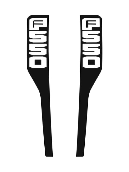 Front Fender Emblem Overlays Fits 2023-2026 Ford Super Duty