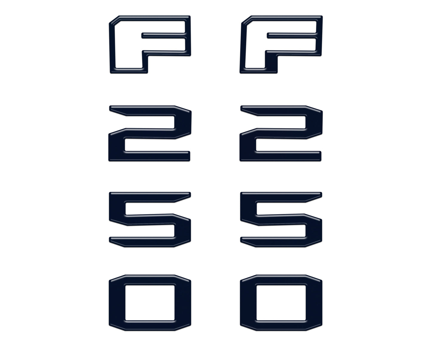 Fender Badge Letter Overlays Fits 2023-2026 Ford Super Duty