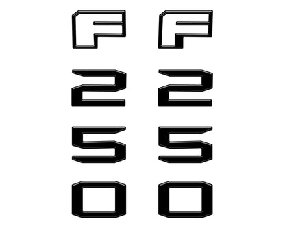 Fender Badge Letter Overlays Fits 2023-2026 Ford Super Duty