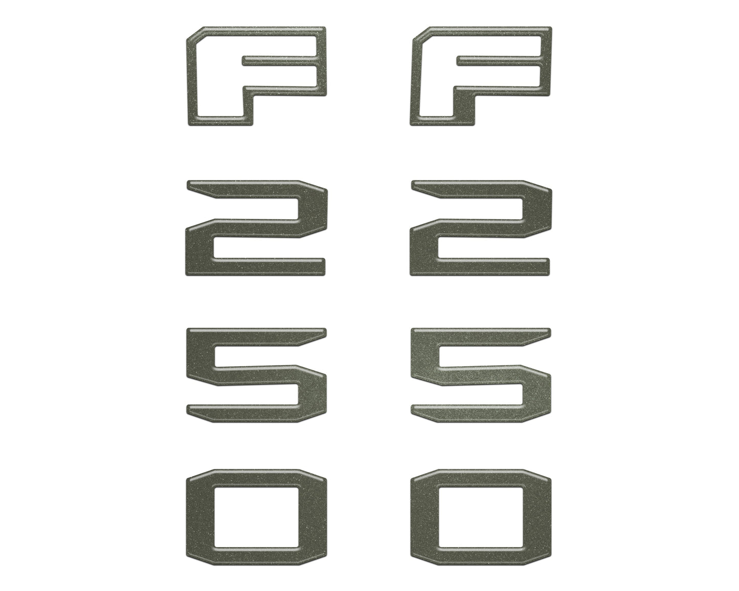 Fender Badge Letter Overlays Fits 2023-2026 Ford Super Duty