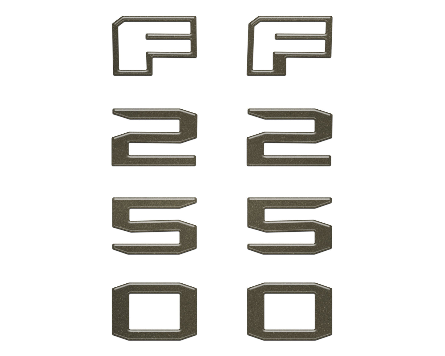 Fender Badge Letter Overlays Fits 2023-2026 Ford Super Duty