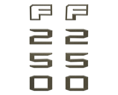 Fender Badge Letter Overlays Fits 2023-2026 Ford Super Duty