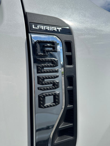 Fender Badge Letter Overlays Fits 2023-2026 Ford Super Duty