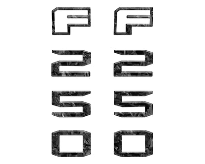 Fender Badge Letter Overlays Fits 2023-2026 Ford Super Duty