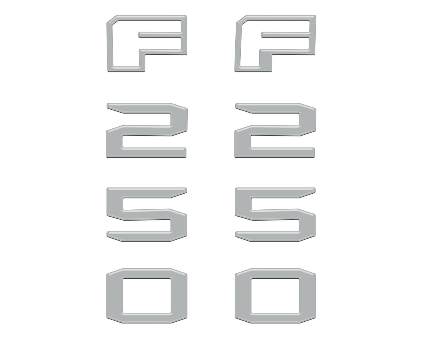 Fender Badge Letter Overlays Fits 2023-2026 Ford Super Duty
