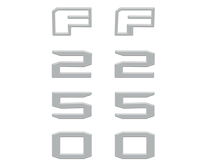 Fender Badge Letter Overlays Fits 2023-2026 Ford Super Duty