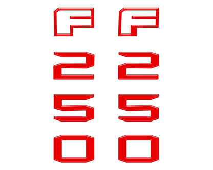 Fender Badge Letter Overlays Fits 2023-2026 Ford Super Duty