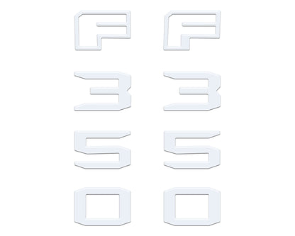 Fender Badge Letter Overlays Fits 2023-2026 Ford Super Duty