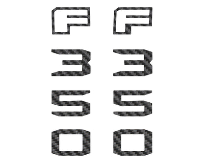 Fender Badge Letter Overlays Fits 2023-2026 Ford Super Duty