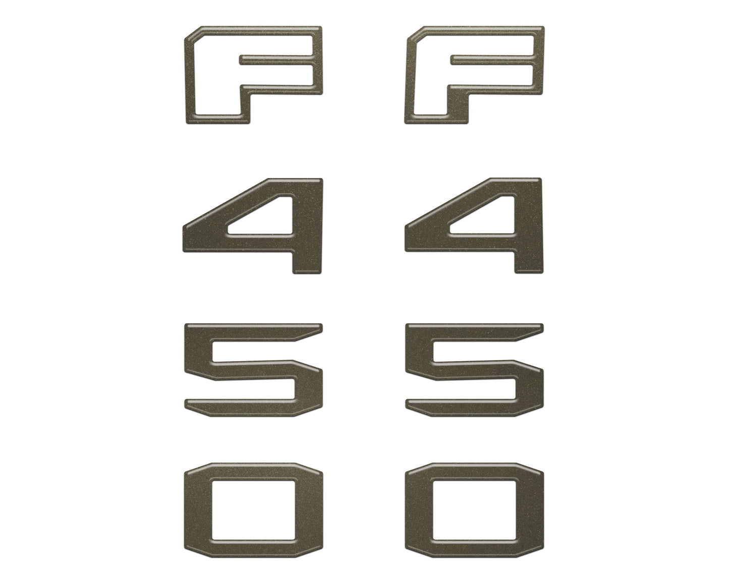 Fender Badge Letter Overlays Fits 2023-2026 Ford Super Duty