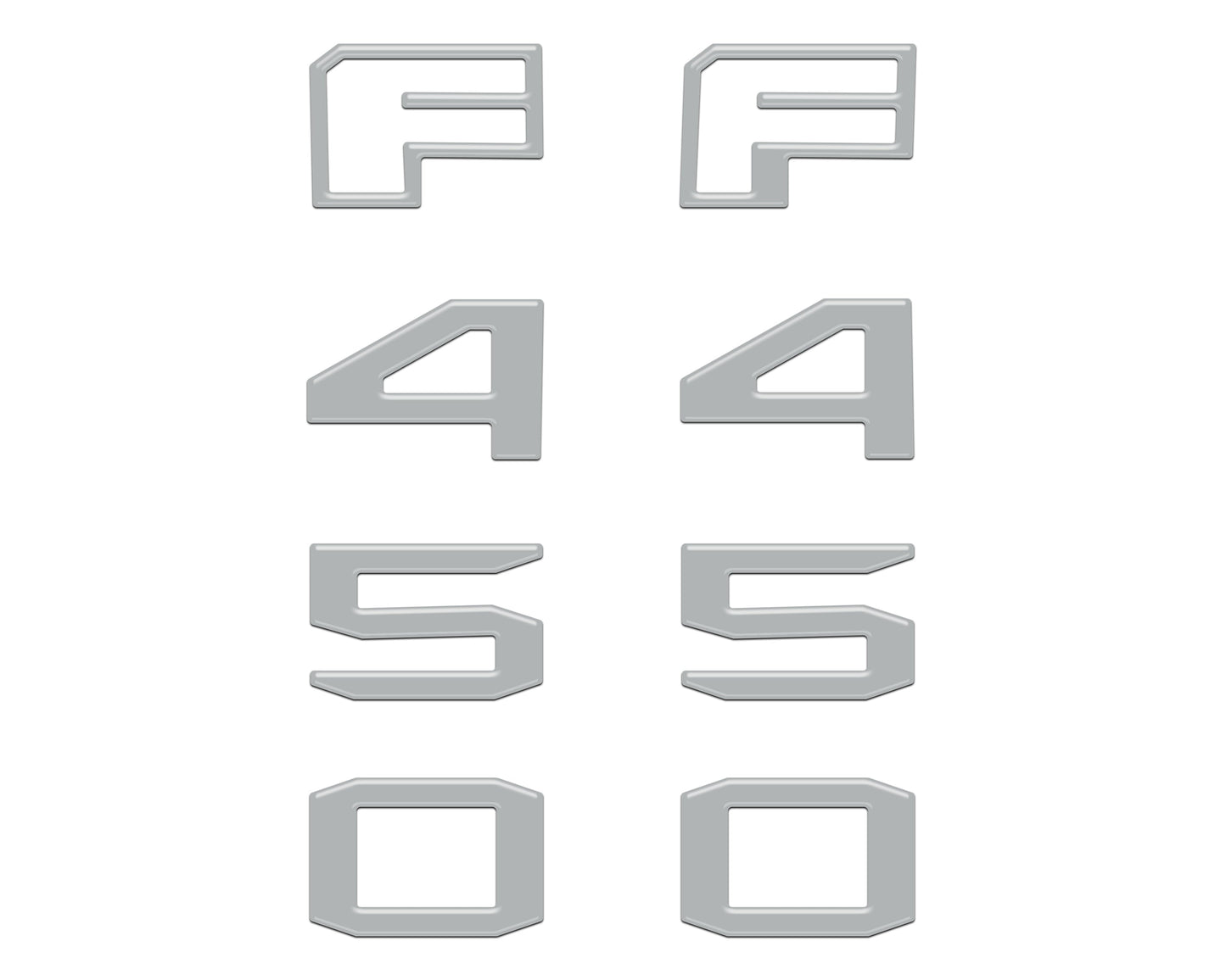 Fender Badge Letter Overlays Fits 2023-2026 Ford Super Duty