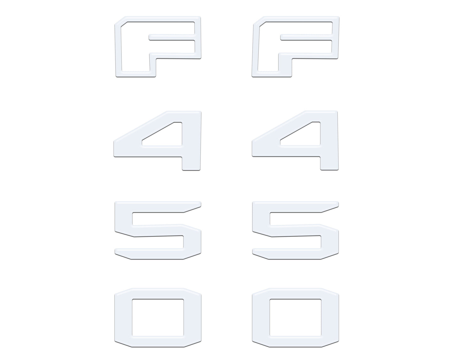 Fender Badge Letter Overlays Fits 2023-2026 Ford Super Duty