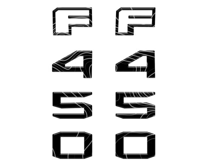 Fender Badge Letter Overlays Fits 2023-2026 Ford Super Duty