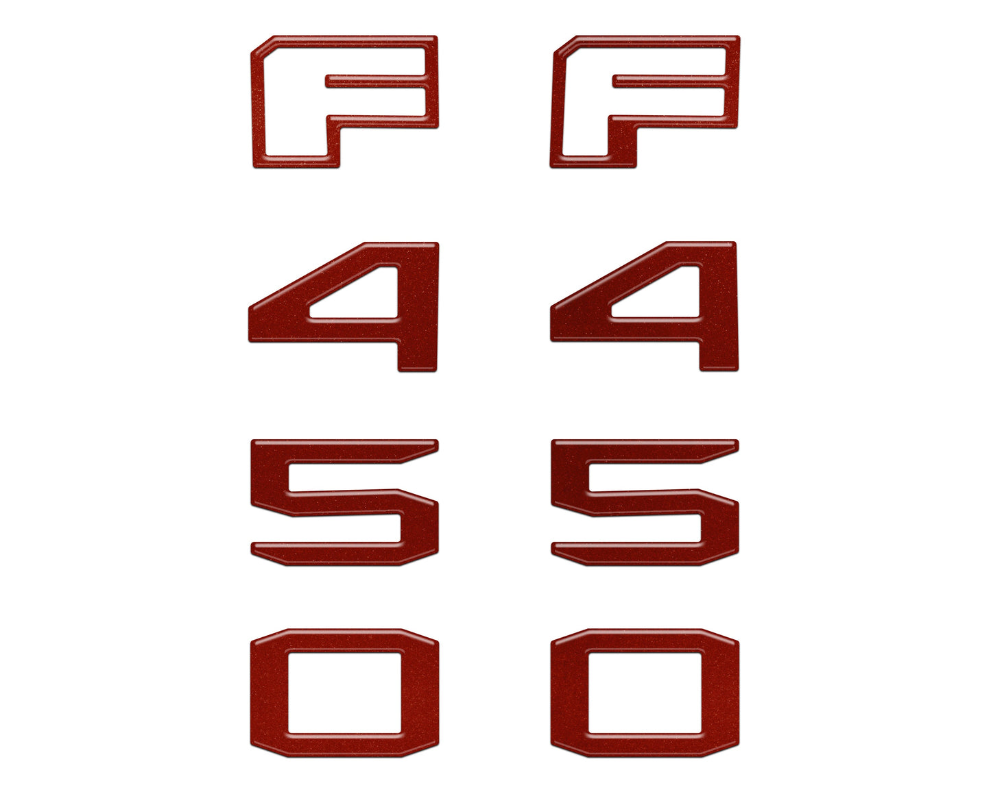 Fender Badge Letter Overlays Fits 2023-2026 Ford Super Duty