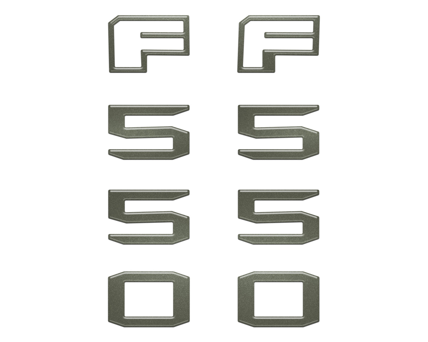 Fender Badge Letter Overlays Fits 2023-2026 Ford Super Duty