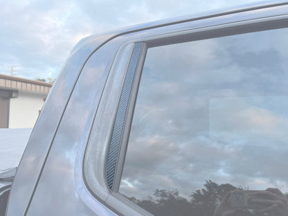 C-Pillar Accent Overlays Fits 2019-2024 Chevrolet Silverado HD