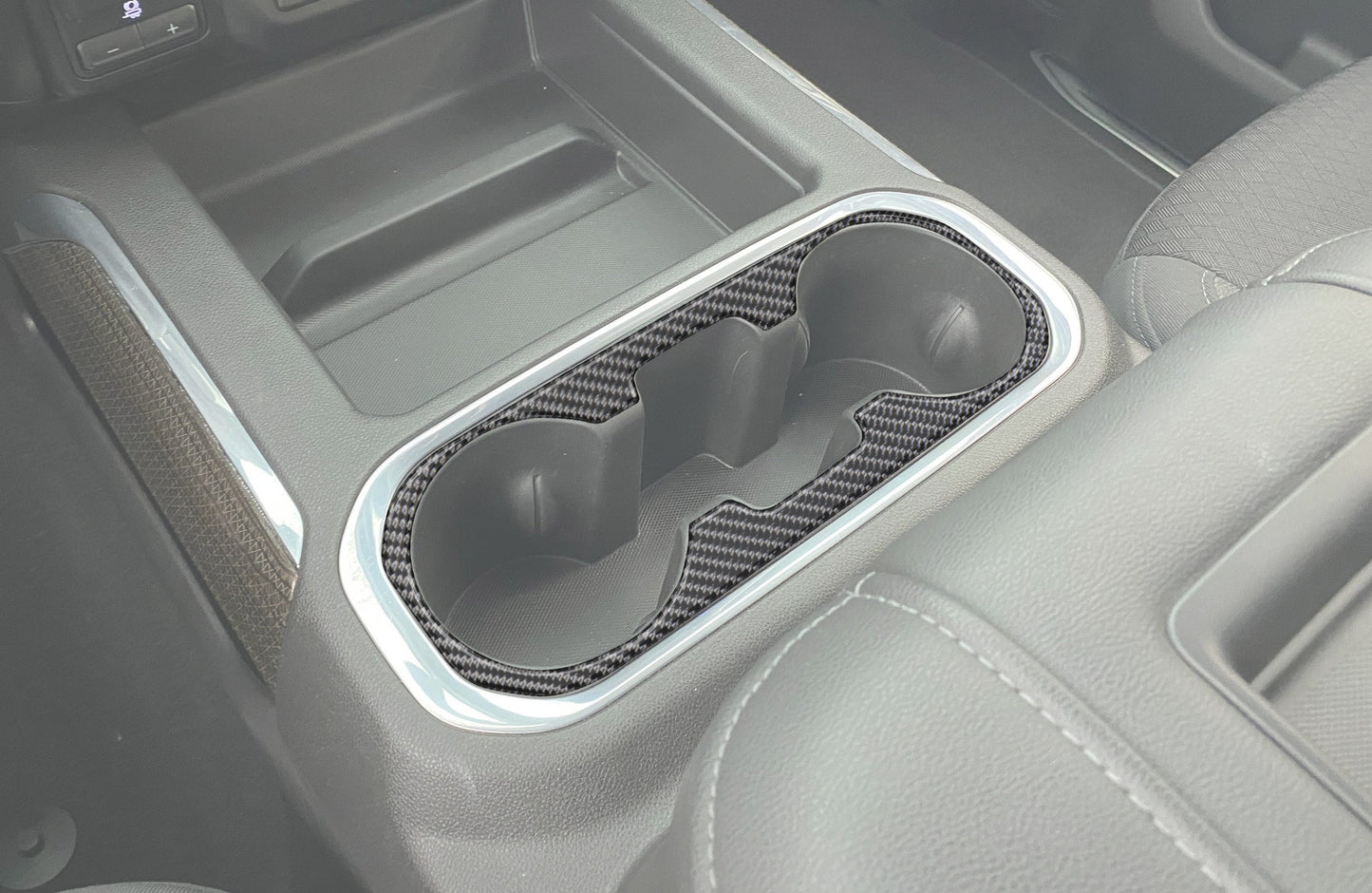 Center Console Cupholder Accent Overlay Fits 2019-2021 Chevrolet Silverado