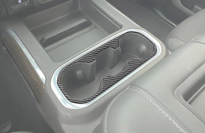 Center Console Cupholder Accent Overlay Fits 2019-2021 Chevrolet Silverado