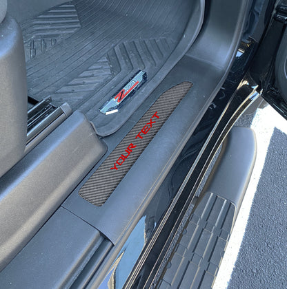 Door Sill Plate Overlays Fits 2019-2026 Chevrolet Silverado