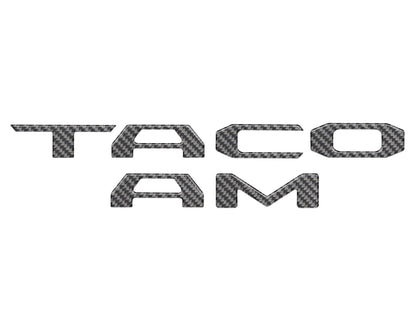 Tailgate Letter Inserts Fits 2016-2023 Toyota Tacoma