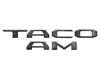 Tailgate Letter Inserts Fits 2016-2023 Toyota Tacoma