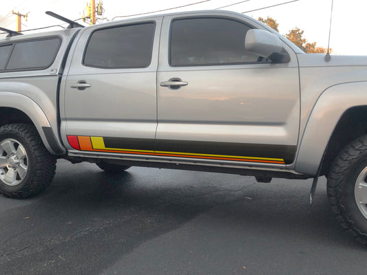 Textured Rocker Panel Overlays Compatible with 2005–2015 Toyota Tacoma