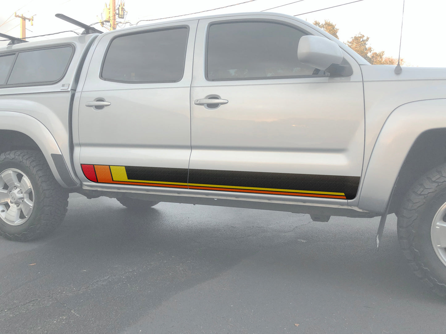 Textured Rocker Panel Overlays Compatible with 2005–2015 Toyota Tacoma