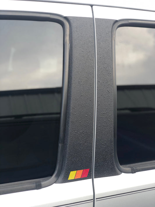 2005–2015 Toyota Tacoma Textured Door Pillar Trim Overlays – 4 Piece Kit