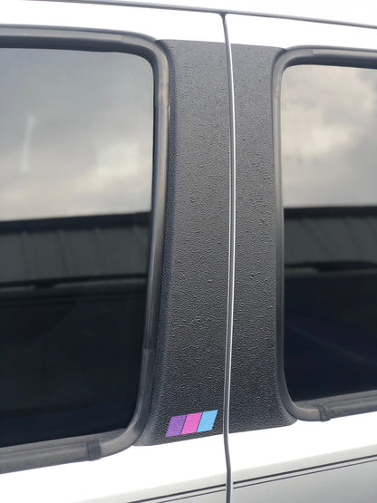 2005–2015 Toyota Tacoma Textured Door Pillar Trim Overlays – 4 Piece Kit