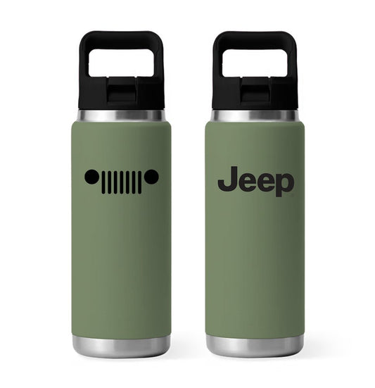 Jeep Grille Top Handle Bottle – Drab Green