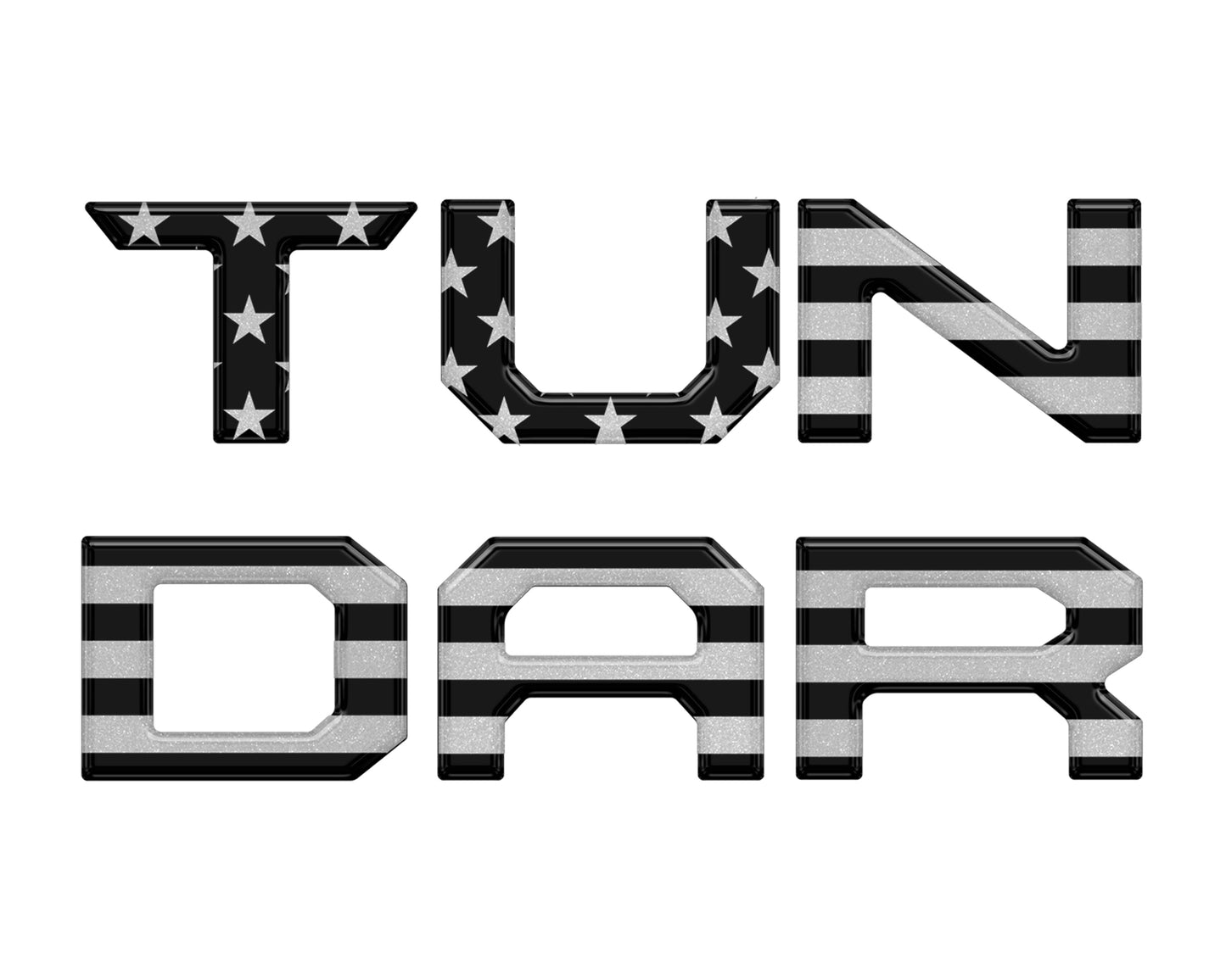 Tailgate Letter Inserts Fits 2014-2021 Toyota Tundra