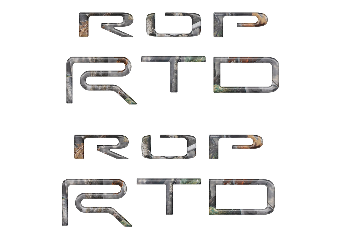 Custom Bed Side Letter Inserts – Toyota Tundra TRD Pro (2015–2021)