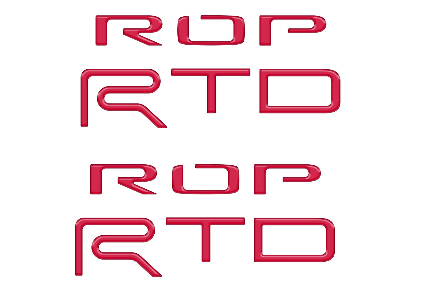 Custom Bed Side Letter Inserts – Toyota Tundra TRD Pro (2015–2021)