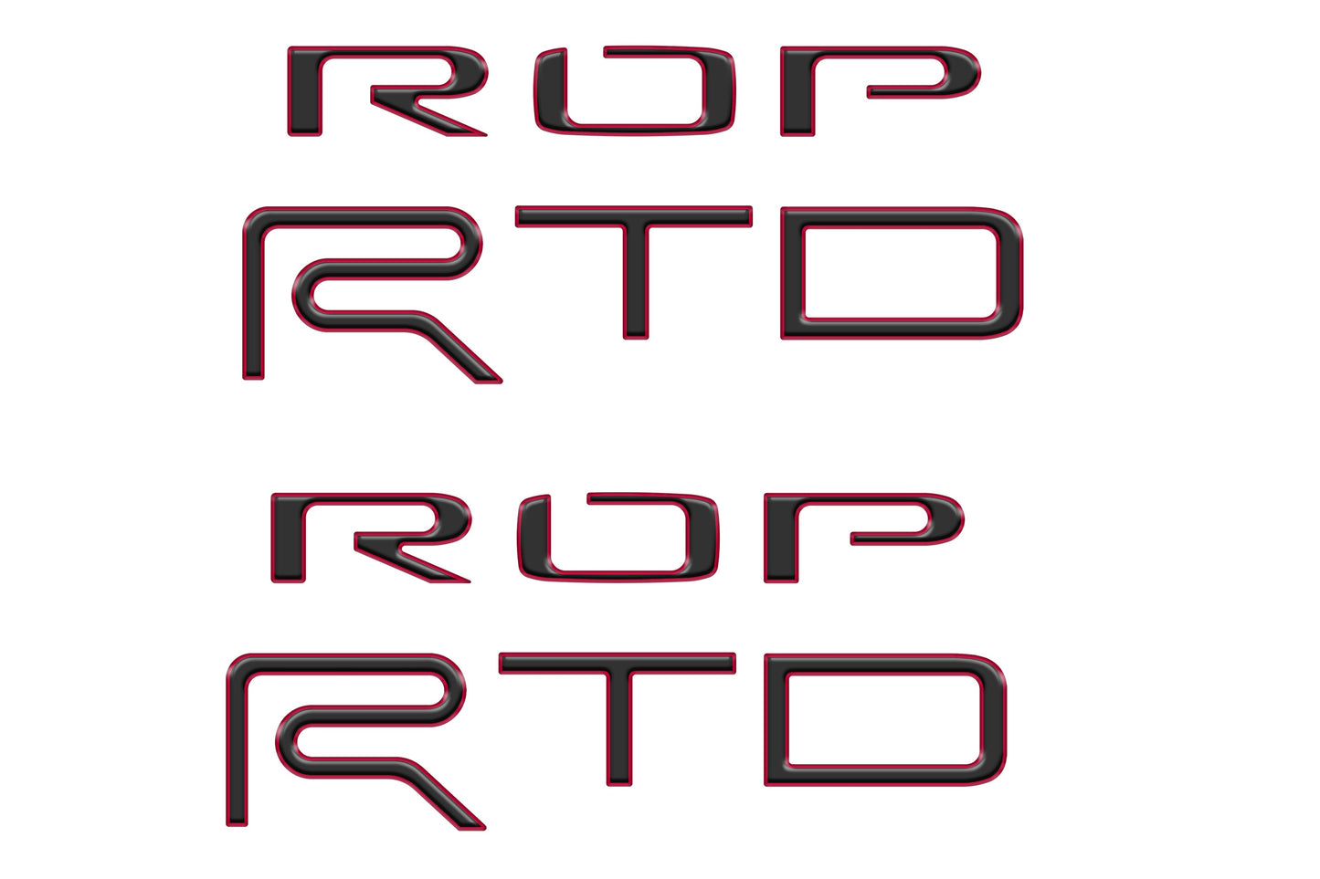 Custom Bed Side Letter Inserts – Toyota Tundra TRD Pro (2015–2021)