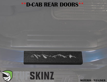 Door Sills Protection Overlay Fits 2007-2021 Toyota Tundra