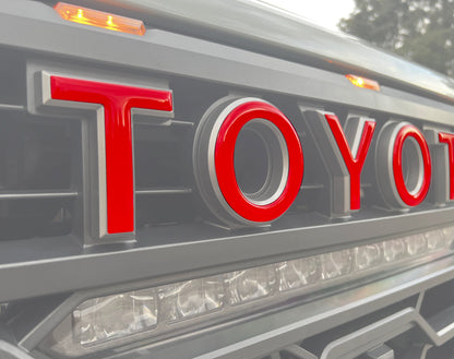 TRD Pro Grille Letter Overlays Fits 2022-2025 Toyota Tundra & 2023-2025 Toyota Sequoia